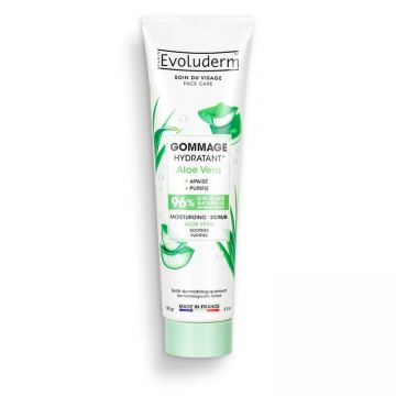 Scrub pentru fata hidratant Aloe Vera, 150g, Evoluderm