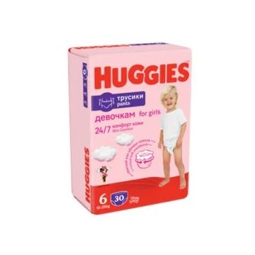 Scutece chilotel Jumbo Marimea 6 pentru 15 - 25kg, 30 bucati, Huggies