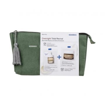 Set Black Pine Crema de noapte 40ml + Ser Dual 15ml, Korres Set Black Pine Crema de noapte 40ml + Ser Dual 15ml, Korres