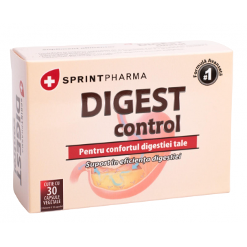 Supliment alimentar pentru digestie Digest Control, 30 capsule, Sprint Pharma