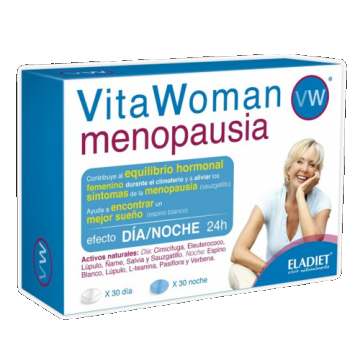 Supliment pentru ameliorarea simptomelor menopauzei Vitawoman Menopause, 60 capsule, Eladiet
