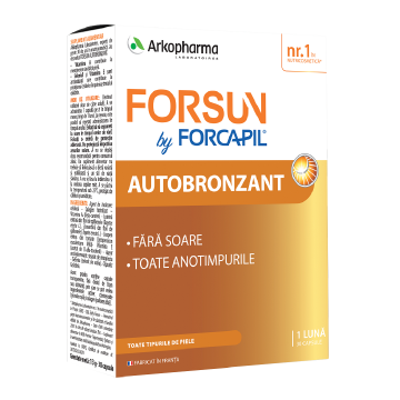 Autobronzant Forsun Forcapil, 30 capsule, Arkopharma
