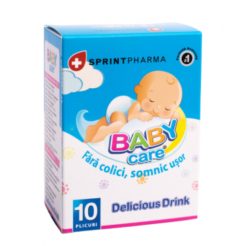 Bautura anti-colici Baby Care, 10 plicuri, Sprint Pharma