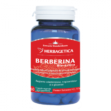 Berberina Bio-activa, 60 capsule, Herbagetica