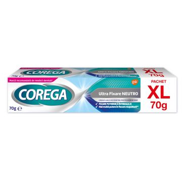 Crema adeziva pentru proteza dentara Neutro, 70g, Corega