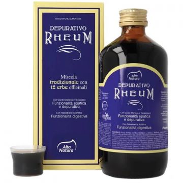 Depurativo Rheum pentru sanatatea ficatului si detoxifierea organismului, 250ml, Alta Natura