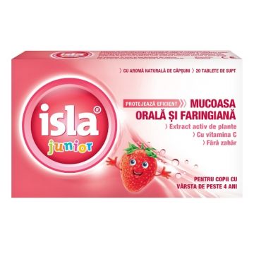 Isla Junior cu aroma de capsuni - 20 tablete pentru supt Engelhard Arzneimittel