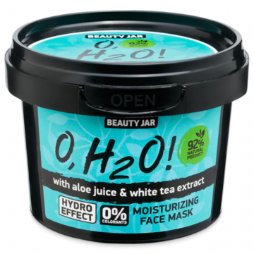 Masca faciala hidratanta cu aloe vera si extract de ceai verde O,H2O, 100g, Beauty Jar