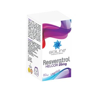 Resveratrol 25mg, 60 comprimate, BioSunLine
