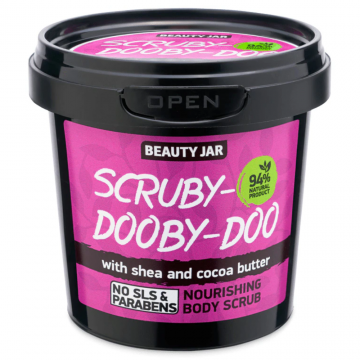 Scrub hranitor pentru corp cu unt de shea si cacao Scruby-Dooby-Doo, 200g, Beauty Jar