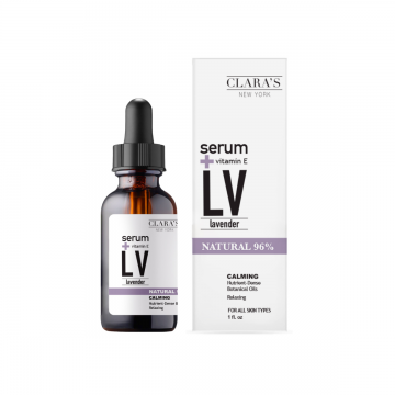 Serum facial cu Lavanda si Vitamina E, 30ml, Clara's New York