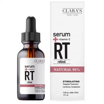 Serum facial cu Retinol si Vitamina E, 30ml, Clara's New York