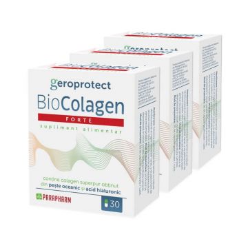 BioColagen Forte Pachet 3 x 30 cps Parapharm