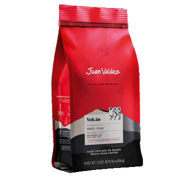 Cafea premium boabe Volcan, 454g, Juan Valdez