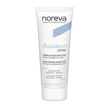 Crema hidratanta lejera Noreva Aquareva, 40 ml