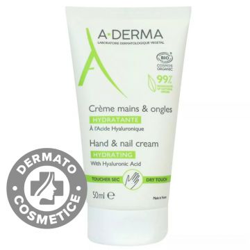 Crema hidratanta pentru maini si unghii, 50ml, A-Derma