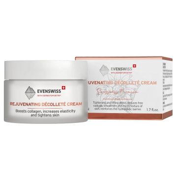 Crema pentru elasticitatea fetei si decolteului Rejuvenating Decolette, 50ml, Evenswiss