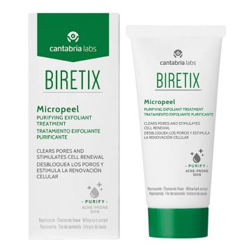 Exfoliant pentru ten gras cu imperfectiuni Cantabria Labs Biretix Micropeel, 50 ml