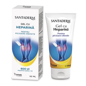 Gel cu heparina 600UI Santaderm, 50 ml