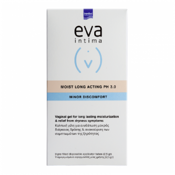 Gel intim hidratare de durata Moist Long Acting pH 3.0, 9 aplicatoare vaginale*2,5g, Eva Intima