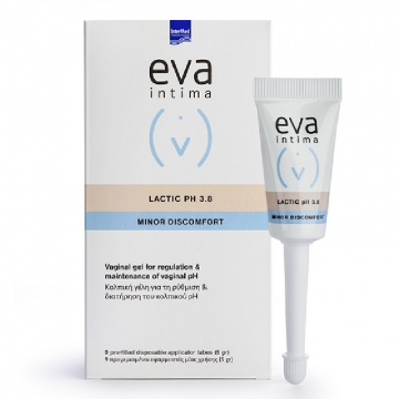 Gel vaginal LACTIC pH 3.8, 9 aplicatoare vaginale*5g, Eva Intima