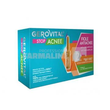 Gerovital Stop Acnee Fiole antiacneice 10 fiole 2 ml