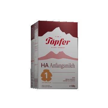 Lapte praf hipoalergenic HA1, de la nastere, 600g, Topfer