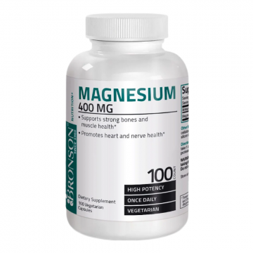 Magneziu 400 mg, 100 capsule, Bronson Laboratories