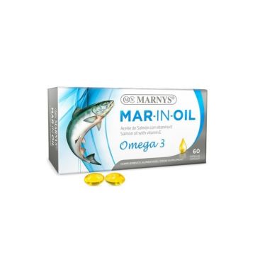 Marnys Ulei de Somon MAR-IN-OIL cu Omega 3, 60 capsule