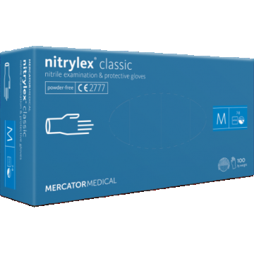Nitrylex manusi pentru examinare nepudrate M - 100 bucati