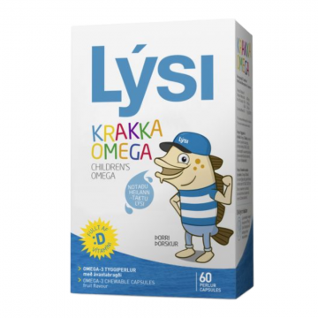 Omega 3 pentru copii, 60 capsule masticabile, Lysi
