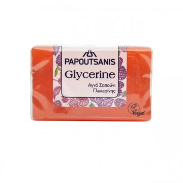 Sapun glicerina rosu, 125g, Papoutsanis