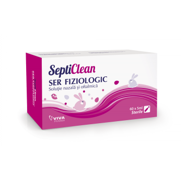 Ser fiziologic Septiclean, 60 monodoze x 5ml, Viva Pharma