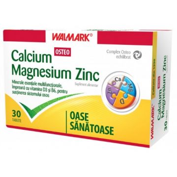 Walmark Calcium, magnesium si zinc Osteo - 30 tablete