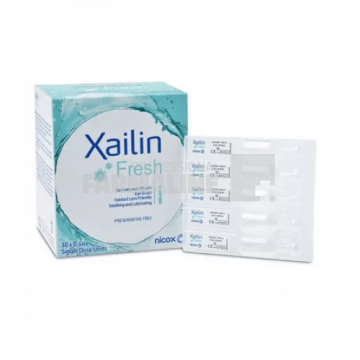 Xailin Fresh Picaturi oftalmice 30 monodoze x 0.4 ml