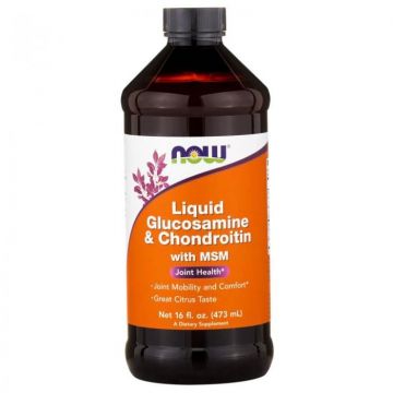 Now Glucosamine Chondroitin + MSM Liquid 473 ml
