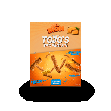 Snack cu 30% proteina fara zahar low-carb gluten free Branza Ceddar Tojos, 100g, Mr. Iron