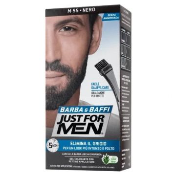 Vopsea pentru barba si mustata Negru M55, 28g, Just For Men