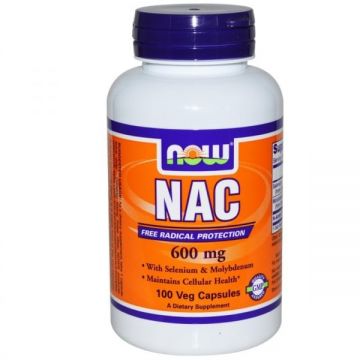 Now NAC Selenium Molybdenum 600 mg 100 veg caps