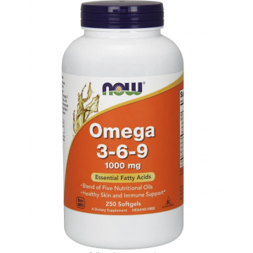 Now Omega 3-6-9 1000 mg 250 softgels