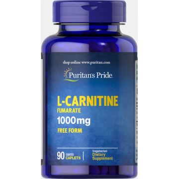 Puritan s Pride L-Carnitine Fumarate 1000 mg 90 caplets