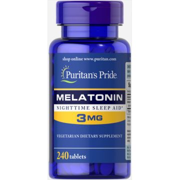 Puritan s Pride Melatonin 3 mg 240 tab
