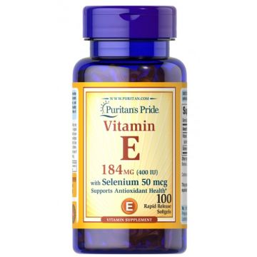 Puritan s Pride Vitamin E 184 mg (400 IU) 100 softgels