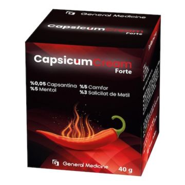 Crema Capsicum forte cu ardei iute, 40g