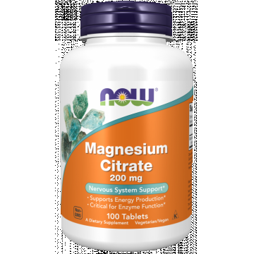 Now Magnesium Citrate 200mg 100 tablets