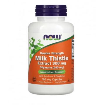 Now Milk Thistle Extract with Artichoke Dandelion 300mg 100 vcaps