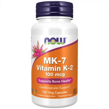 Now MK-7 Vitamin K-2 100 mcg 120 vcaps