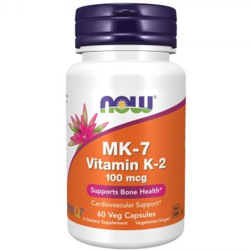 Now MK-7 Vitamin K-2 100 mcg 60 vcaps