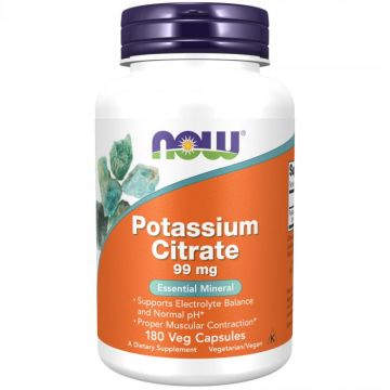 Now Potassium Citrate 99mg 180 vcaps
