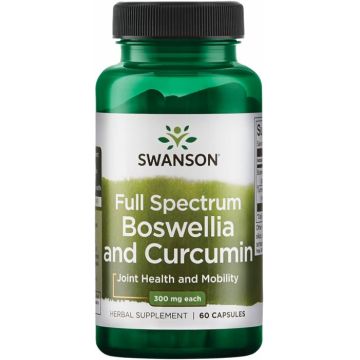 Swanson Full Spectrum Boswellia and Curcumin 300 mg 60 caps